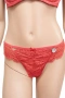 Дамски комплект бельо Hunkemöller – сутиен 85F и бикини L, коралово-червена дантела, снимка 5