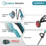 YOFIDRA 10-инчова електрическа косачка за трева 6000W 58000 об/мин,, снимка 12