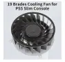 Вътрешен охлаждащ вентилатор за конзола PS5 Slim, 19 перки, 12V, 1.69A, снимка 4