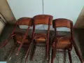 Стари трапезни столове с мека тапицерия., снимка 10
