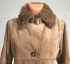 С / М H&M Дамско Палто Естествена Кожа Велур, снимка 5