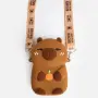 Силиконова детска чантичка capybara pop it кафява за момиче_1259621, снимка 4