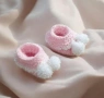💗 Плетени бебешки терлички / ботушки 2 в 1 за момиче 💗, снимка 1