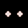 Van Cleef & Arpels VCA Rose Gold Mother of Pearl Vintage Alhambra Clips Дамски Обеци, снимка 8