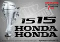 HONDA след 2008 извънбордови двигател стикери 2 4 5 9.9 10 15 20 hp , снимка 8