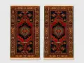 2 бр. ръчнотъкани персийски килими 140 х 70 см., снимка 1