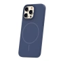Кейс Silicone Thin Mag за iPhone 16 Pro (6.3), тъмносин и Протектор, снимка 2