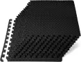 Постелка за упражнения, постелка за фитнес уреди, постелка за деца черна 61х16 см, 12 бр, снимка 6