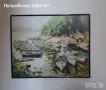 Картини залез, цветя, плодове, река, лодки, снимка 5
