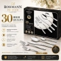 Прибори 30ч. Bohmann BH BP A30-SM, кутия, 18/10 s/s, неръждаема стомана, снимка 1