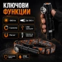 Силен акумулаторен челник LED ръчен фенер за глава къмпинг палакта USB, снимка 2