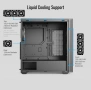 Кутия AeroCool D501A, ATX/mATX/Mini-ITX, 1x USB 3.1, 3x 120 mm ARGB вентилатора, черна, с прозорец, , снимка 5