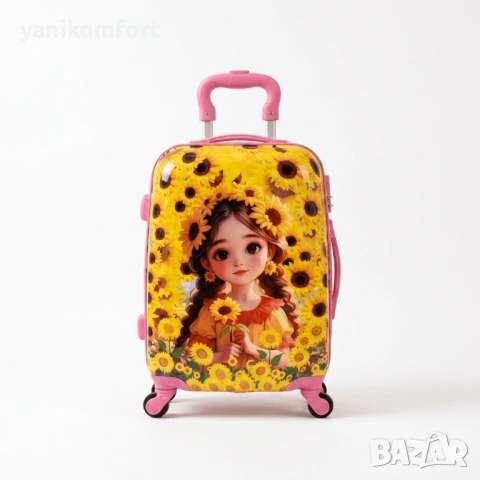 Детски куфар за момиче , снимка 1 - Куфари - 48665433