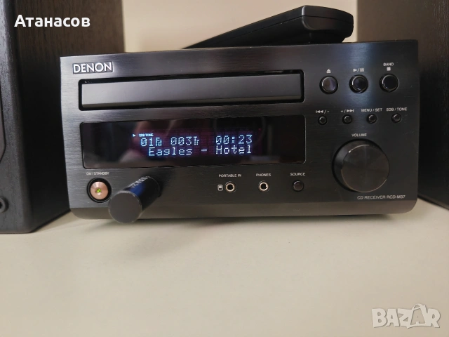 Denon RCD M 37 с дистанционно и тонколони SC M37 , снимка 6 - Аудиосистеми - 55085148