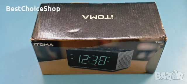 iTOMA Bluetooth Будилник Стерео Колонка FM Радио Двоен Будилник USB Зарядно, снимка 2 - Друга електроника - 54358639