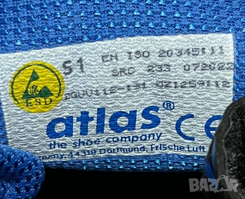 Atlas TX360 2.0 S1 ESD номер 39 работни предпазни обувки, снимка 6 - Други - 54623866