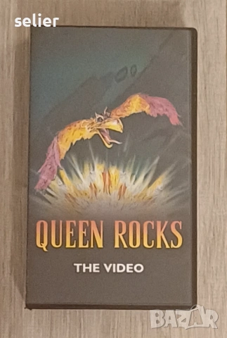 Queen ‎– Queen Rocks (The Video Оригинална VHS касета Издание 🇬🇧 UK 1998г Състояние:VG+ Рядка касе