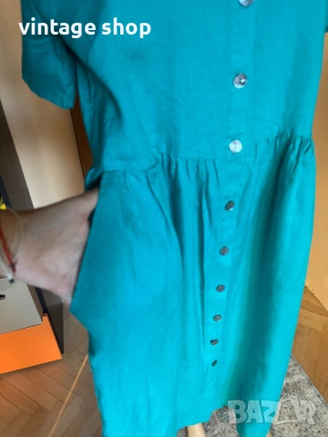 Рокля 100% лен Bitte Kai Rand, размер L/XL, снимка 4 - Рокли - 55218136