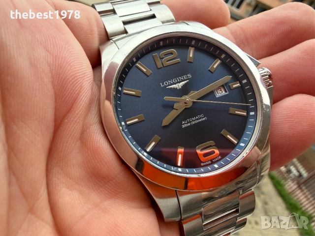 Longines Conquest Automatic 43mm Blue Dial/Eta 2892-2/Ref 37784966, снимка 4 - Мъжки - 54530663