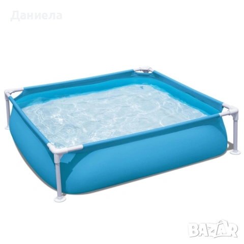 Детски басейн с метална рамка, 122 x 122 x 30,5 см, 365 литра капацитет, снимка 8 - Басейни и аксесоари - 54958457