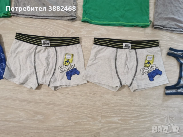 Нови боксерки и употребявани потници 134/140 размер , снимка 4 - Детски тениски и потници - 54725630