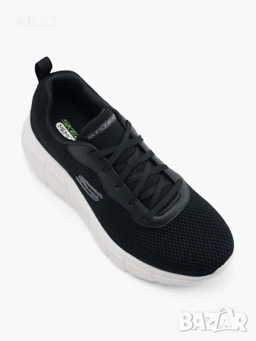 Оригинални мъжки маратонки Skechers FLEX FLOW - Черен цвят - №44, снимка 3 - Маратонки - 55469971