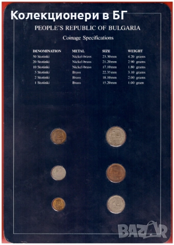 СЕТ БЪЛГАРСКИ МОНЕТИ 1974 ГОДИНА /виж описанието/, снимка 4 - Нумизматика и бонистика - 54881558