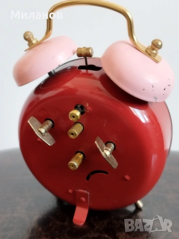 Стар анимиран будилник, настолен часовник, снимка 5 - Антикварни и старинни предмети - 54099730