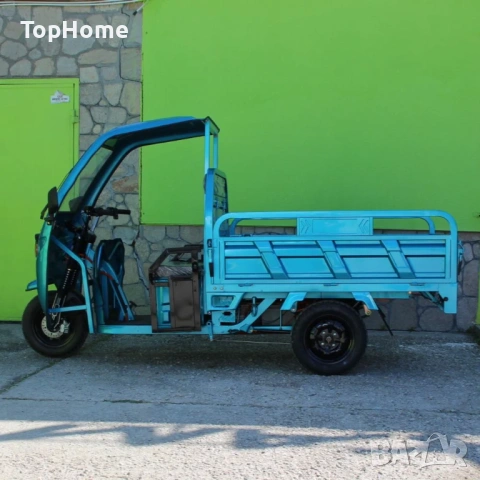 Електрическа Селскостопанска Триколка с Покрив 2000W СИНЯ, снимка 7 - Мотоциклети и мототехника - 54120059