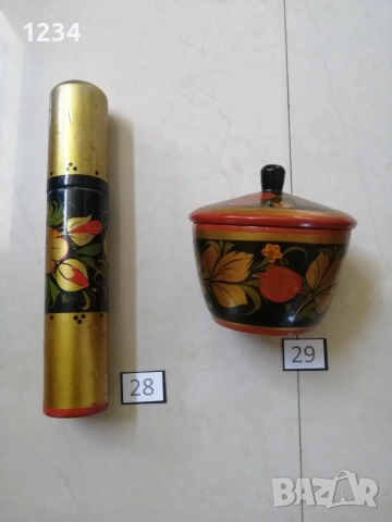Дървени кутии хохлома , снимка 13 - Други стоки за дома - 49173744