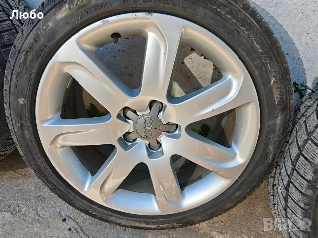 18 5х112 8.5ж ет32 лети джанти за Ауди със зимни гуми 245 45 18 Audi 5x112 8.5j et32 66.6mm, снимка 5 - Гуми и джанти - 55546622