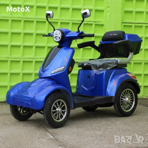 Електрическа четириколка с покрив  FM4 BLUE, 1500W, 60V, 20Ah