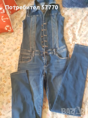 Дамски дънков гащеризон 