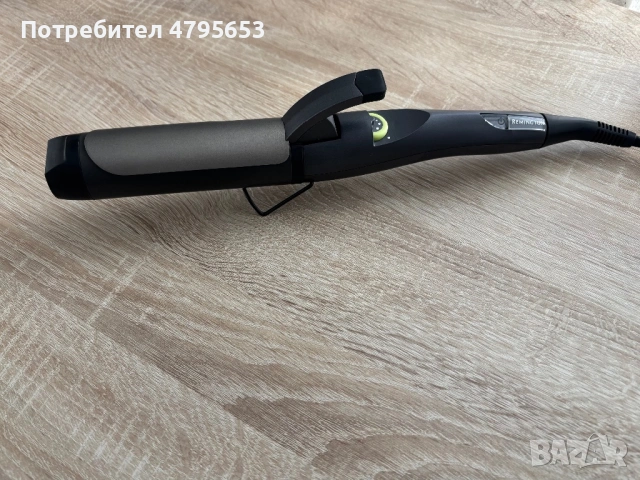 Маша за къдрене Remington с щипка - използвана, снимка 4 - Маши за коса - 54235631