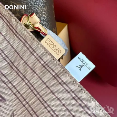 Дамска чанта Louis Vuitton Neverfull, кожа кожа, снимка 7 - Чанти - 55464877