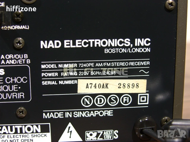 Ресивър    Nad model 7240pe /1, снимка 9 - Ресийвъри, усилватели, смесителни пултове - 54778625