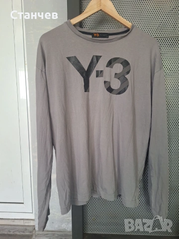 Оригинална мъжка блуза Y-3 Yohji Yamamoto – Размер XL – Сива