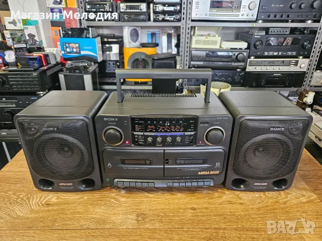 Радиокасетофон Sony CFS-715S – Култова винтидж стерео система от 90-те години, снимка 4 - Радиокасетофони, транзистори - 55405588