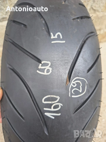 160 60 15 Bridgestone Battlax scooter sc2 гума скутер гуми мото, снимка 2 - Гуми и джанти - 55163124