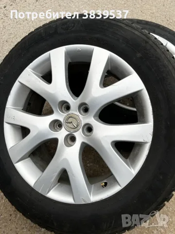 Оригинални джанти за Mazda 18" 5x114.3 с гуми Michelin 235/60/18 за CX-7, CX-5, снимка 2 - Гуми и джанти - 55394024