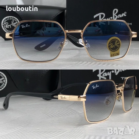 Ray Ban Ferrari  3 цвята мъжки слънчеви очила минерално стъклоло, снимка 9 - Слънчеви и диоптрични очила - 55153517