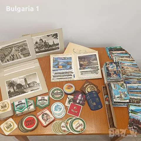 лот от Пощенски картички, бирени поставки и фотографии на старата Варна 