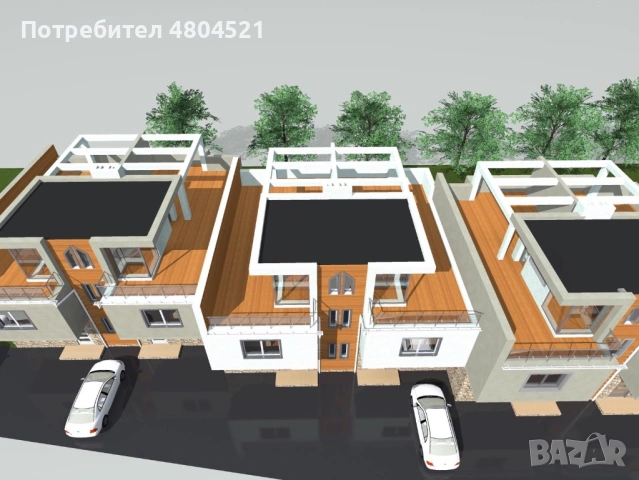 Нова двуетажна къща с двор и паркоместа в Златитрап, снимка 2 - Къщи - 54275338