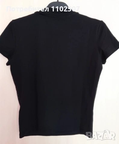 Guess Тениска черна Slim Fit Нова с етикет, снимка 6 - Тениски - 54344566