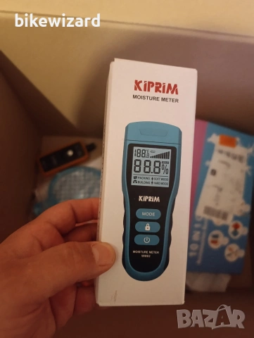 Цифров влагомер със сонди за дървени стени и бетон, LCD дисплей, 4 режима на задържане НОВО, снимка 4 - Други инструменти - 54827008