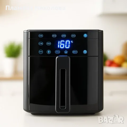 Air Fryer 32852A  Две в 1/  4.3L + top grill - 1500W (NEW)., снимка 6 - Фритюрници - 55553627