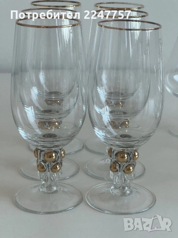 Луксозни кристални чаши , снимка 6 - Антикварни и старинни предмети - 54109771