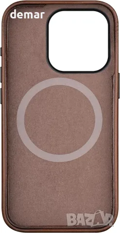 Кожен кейс за iPhone 13 Pro 6.1" с MagSafe, червено-кафяв, снимка 5 - Калъфи, кейсове - 55663034