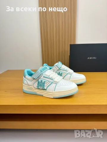 Amiri MA-1 Sneaker "White/Light Blue" Дамски Маратонки👟Мъжки Маратонки Код ch31
