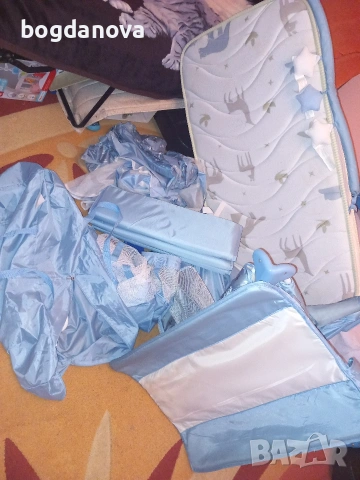 Бебешко легло/кошара на 2 нива с матрак, снимка 11 - Бебешки легла и матраци - 53996748